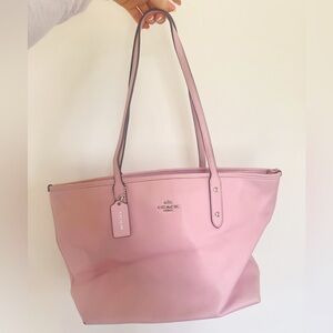 Coach City baby pink Tote
